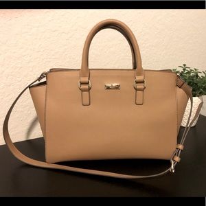 NYC Beige Satchel Bag